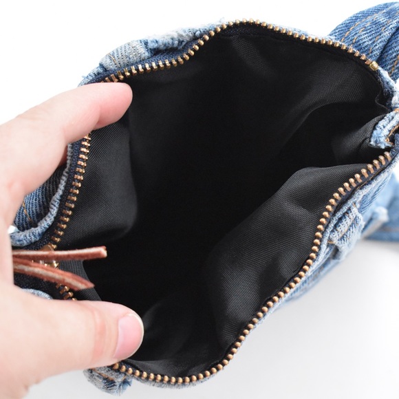 Denim handmade small bag - Picture 3 of 3